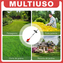 Roçadeira Elétrica TurboMax Multiuso 5 em 1 + BRINDE: 4 Baterias De Lítio 21 Volts - COMPRE 1 LEVE 2